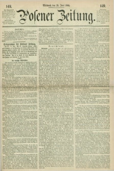 Posener Zeitung. 1864, [№] 149 (29 Juni) + dod.