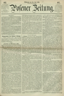 Posener Zeitung. 1864, [№] 167 (20 Juli) + dod.