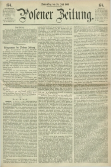 Posener Zeitung. 1864, [№] 174 (28 Juli) + dod.