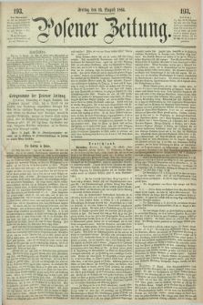 Posener Zeitung. 1864, [№] 193 (19 August) + dod.