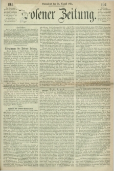 Posener Zeitung. 1864, [№] 194 (20 August) + dod.