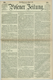 Posener Zeitung. 1864, [№] 198 (25 August) + dod.