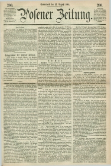 Posener Zeitung. 1864, [№] 200 (27 August) + dod.