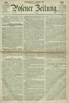 Posener Zeitung. 1864, [№] 204 (1 September) + dod.
