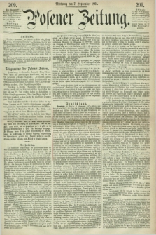 Posener Zeitung. 1864, [№] 209 (7 September) + dod.