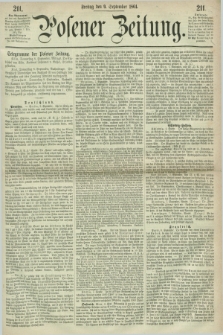 Posener Zeitung. 1864, [№] 211 (9 September) + dod.