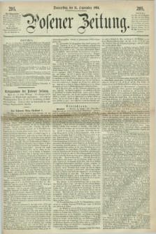 Posener Zeitung. 1864, [№] 216 (15 September) + dod.