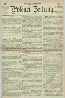 Posener Zeitung. 1864, [№] 217 (16 September) + dod.