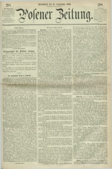 Posener Zeitung. 1864, [№] 218 (17 September) + dod.