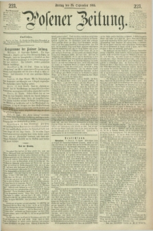 Posener Zeitung. 1864, [№] 223 (23 September) + dod.