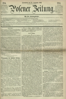 Posener Zeitung. 1864, [№] 224 (24 September) + dod.