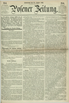 Posener Zeitung. 1864, [№] 254 (29 Oktober) + dod.