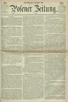 Posener Zeitung. 1864, [№] 258 (3 November) + dod.