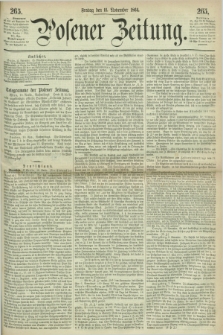 Posener Zeitung. 1864, [№] 265 (11 November) + dod.
