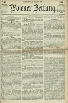 Posener Zeitung. 1864, [№] 266 (12 November) + dod.
