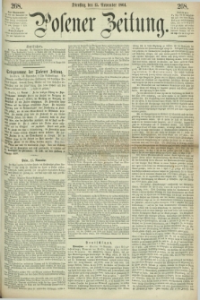 Posener Zeitung. 1864, [№] 268 (15 November) + dod.