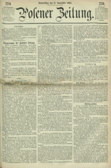 Posener Zeitung. 1864, [№] 270 (17 November) + dod.