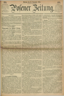 Posener Zeitung. 1864, [№] 273 (21 November) + dod.