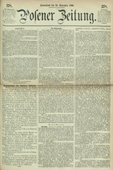 Posener Zeitung. 1864, [№] 278 (26 November) + dod.
