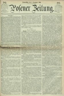 Posener Zeitung. 1864, [№] 282 (1 Dezember) + dod.