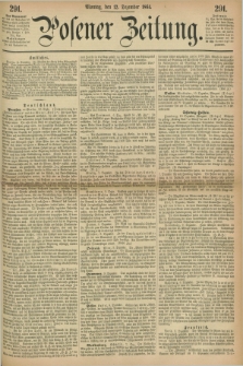 Posener Zeitung. 1864, [№] 291 (12 Dezember) + dod.