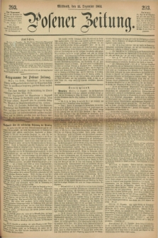 Posener Zeitung. 1864, [№] 293 (14 Dezember) + dod.