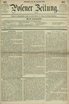 Posener Zeitung. 1864, [№] 302 (24 Dezember) + dod.