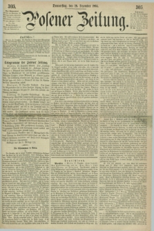 Posener Zeitung. 1864, [№] 305 (29 Dezember) + dod.