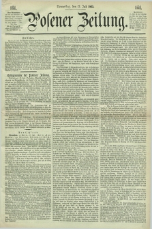 Posener Zeitung. 1865, [№] 161 (13 Juli) + dod.