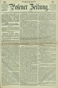 Posener Zeitung. 1865, [№] 172 (26 Juli) + dod.
