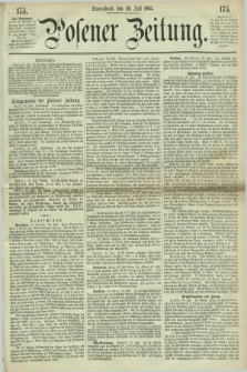 Posener Zeitung. 1865, [№] 175 (29 Juli) + dod.