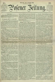 Posener Zeitung. 1865, [№] 178 (2 August) + dod.
