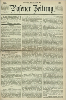 Posener Zeitung. 1865, [№] 199 (26 August) + dod.