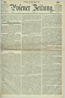 Posener Zeitung. 1865, [№] 201 (29 August) + dod.