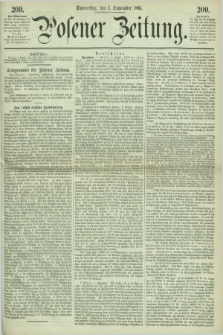 Posener Zeitung. 1865, [№] 209 (7 September)