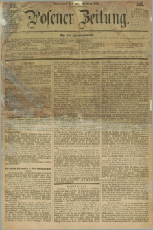 Posener Zeitung. 1865, [№] 229 (30 September) + dod.