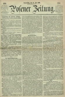 Posener Zeitung. 1866, [№] 160 (12 Juli) + dod.