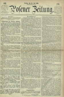 Posener Zeitung. 1866, [№] 167 (20 Juli) + dod.