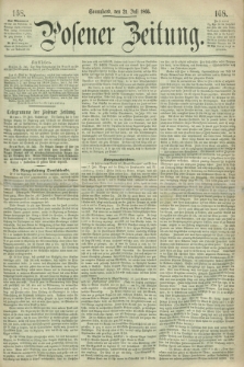Posener Zeitung. 1866, [№] 168 (21 Juli) + dod.