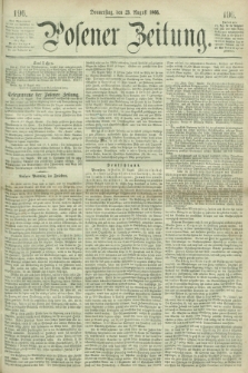 Posener Zeitung. 1866, [№] 196 (23 August) + dod.