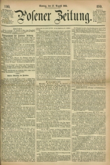 Posener Zeitung. 1866, [№] 199 (27 August) + dod.