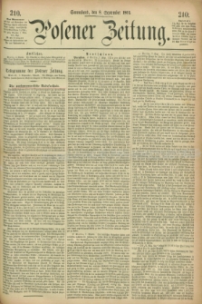 Posener Zeitung. 1866, [№] 210 (8 September) + dod.