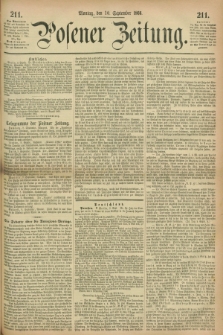 Posener Zeitung. 1866, [№] 211 (10 September) + dod.