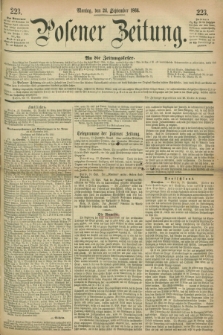 Posener Zeitung. 1866, [№] 223 (24 September) + dod.