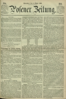 Posener Zeitung. 1866, [№] 234 (6 Oktober) + dod.