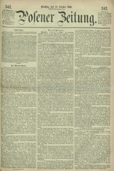 Posener Zeitung. 1866, [№] 242 (16 Oktober) + dod.