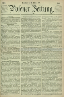 Posener Zeitung. 1866, [№] 252 (27 Oktober) + dod.