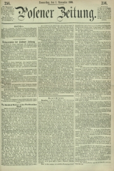 Posener Zeitung. 1866, [№] 256 (1 November) + dod.