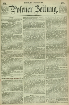 Posener Zeitung. 1866, [№] 261 (7 November) + dod.