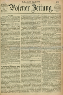 Posener Zeitung. 1866, [№] 272 (20 November) + dod.